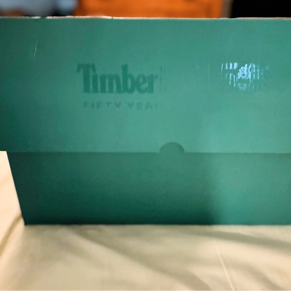 NEW with box MEN’S AWESOME GREEN TIMBERLAND 50th ANNIVERSARY BOOTS SIZE 10.5 - Picture 7 of 11